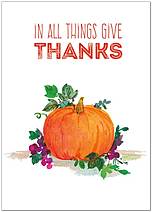 Pumpkin Thanks Card H6073D-A
